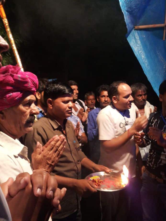 Ganesh ji steps away