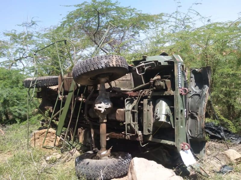 Barmer air force truck accident