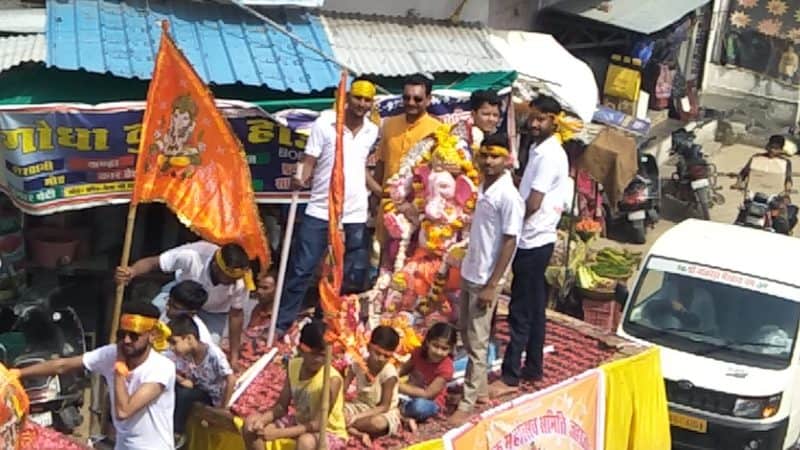 Farewell to Ganapati Bappa with procession