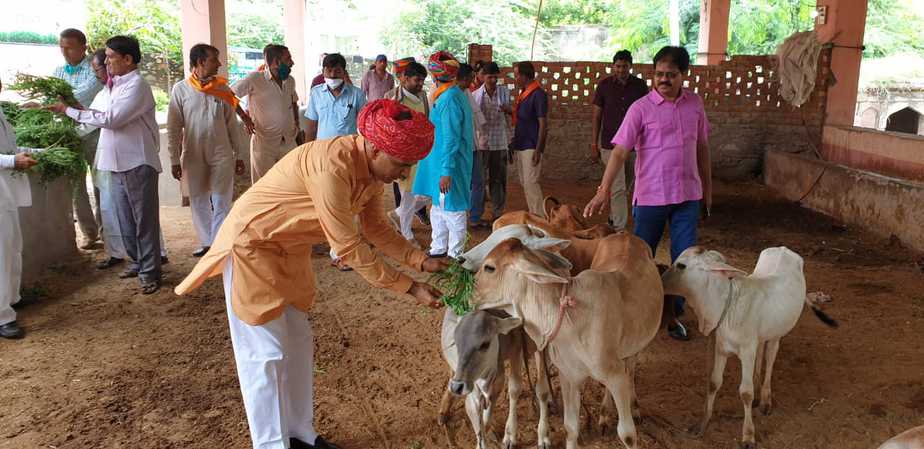 टोडारायसिंह- मालपुरा विधायक कन्हैया लाल चौधरी का 52वां जन्मदिन भाजपा कार्यकर्ताओं व गणमान्य नागरिकों से धूम धाम से मनाया