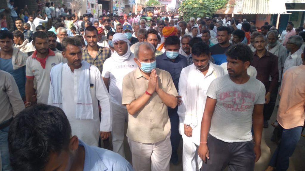 सर्च ऑपरेशन के दौरान भरतपुर के शहीद जवान को अंतिम विदाई