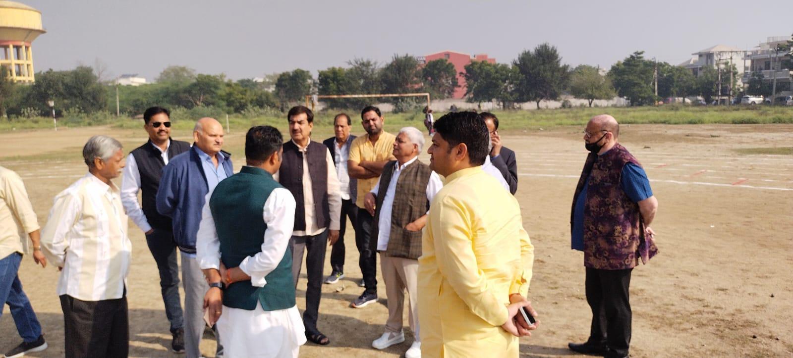 पूर्व मुख्यमंत्री वसुंधरा राजे के भीलवाड़ा आगमन को लेकर भाजपा नेताओं और सभापति ने लिया तैयारियों का जायजा
