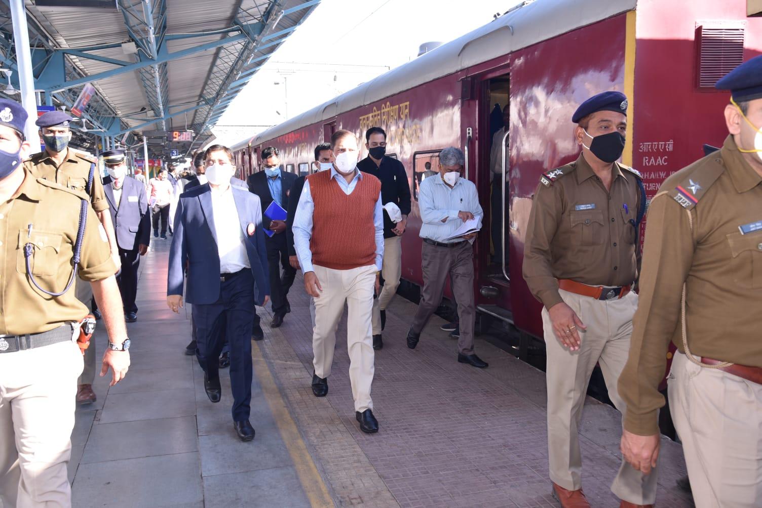 उत्तर पश्चिम रेलवे के महाप्रबंधक शर्मा ने किया अजमेर-भीलवाड़ा रेल्वे खंड का वार्षिक निरीक्षण