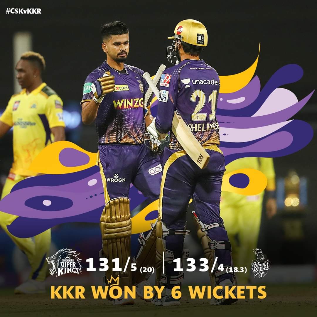 IPL 2022: Shahrukh Khan team Kolkata beat Chennai by 6 wickets