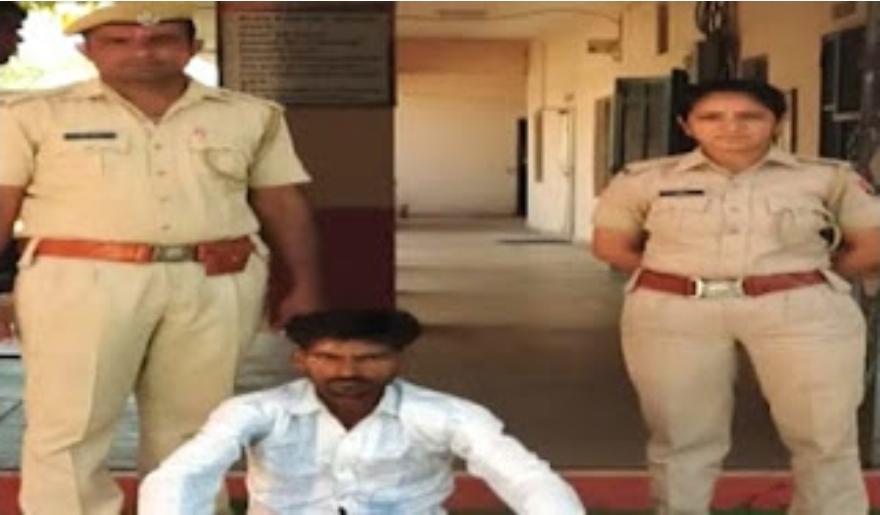 district of Rajasthan, the accused who killed the woman and threw a 2-year-old child into the well after tying it with a dead body was arrested