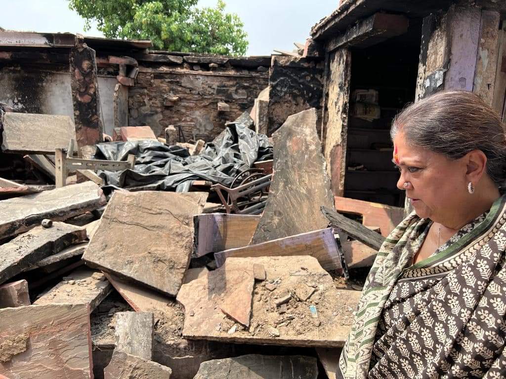 राजस्थान में सीएम गहलोत हिन्दू त्यौहारो पर लगा रही पाबंदियां बर्दाश्त नही - वंसुधरा राजे