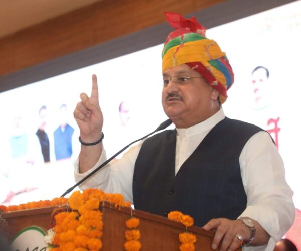 भाजपा राष्ट्रीय अध्यक्ष जेपी नड्डा कल से दो दिवसीय राजस्थान दौरे पर