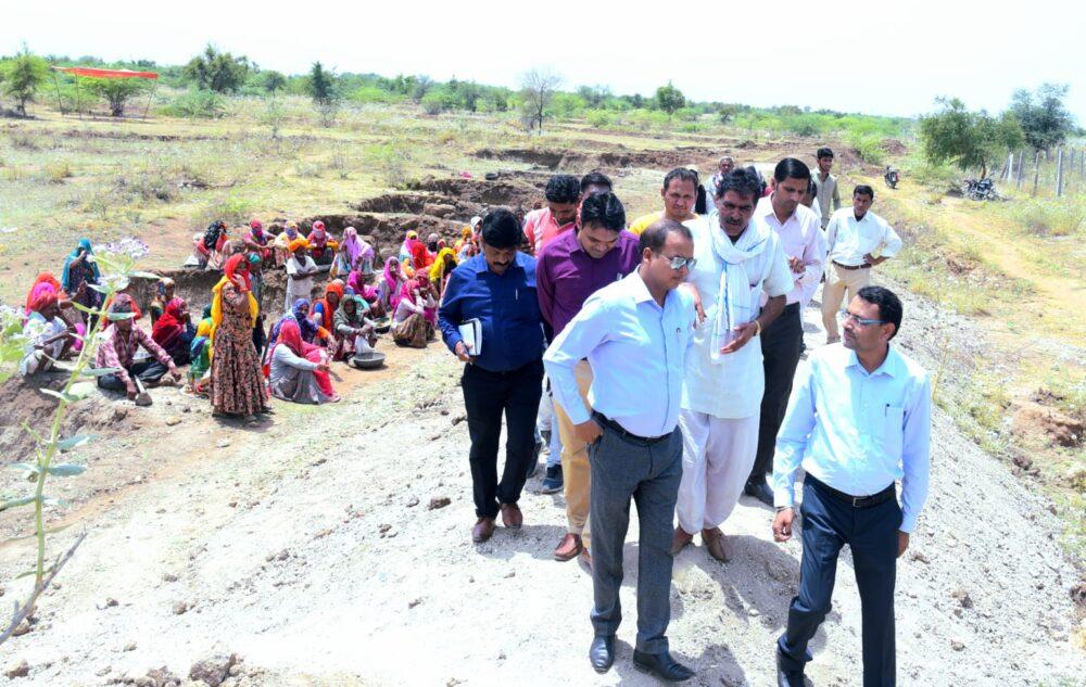 Take maximum benefit of Chief Minister Chiranjeevi Health Insurance Scheme - Collector Modi, surprise inspection of NREGA works