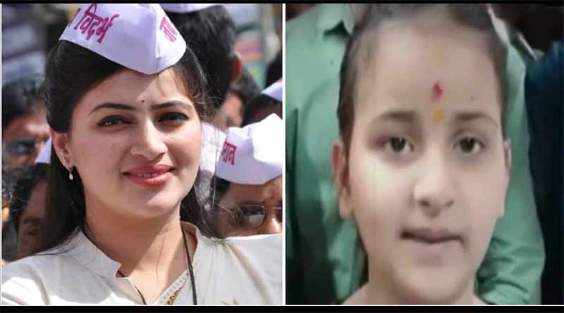 Innocent daughter of MP Rana and MLA Ravi recited Hanuman Chalisa