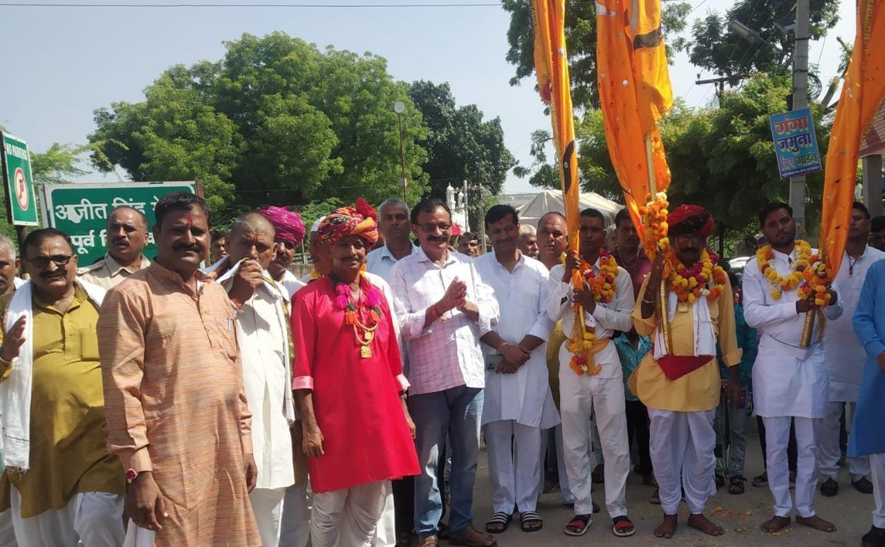 Padyatra left for Devdham Jodhpuria from Tonk