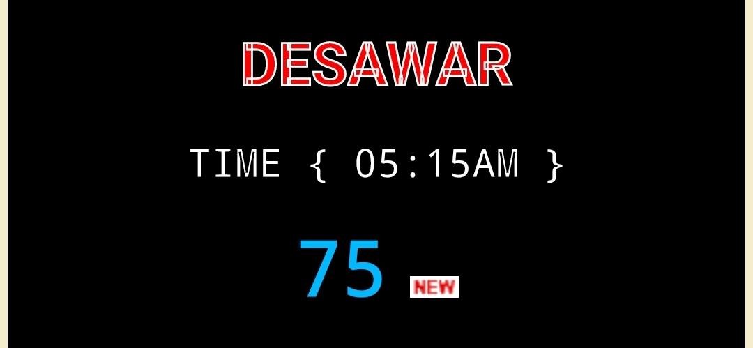 Desawar Today Thursday.09.2022 Result     Desawar satta king Result गुरुवार 