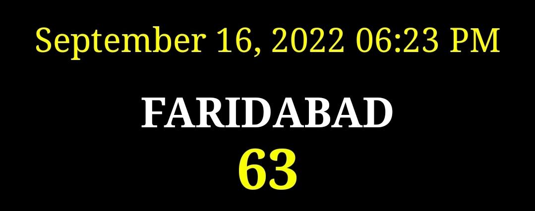 Faridabad Satta King Today 16.09.2022 Result 