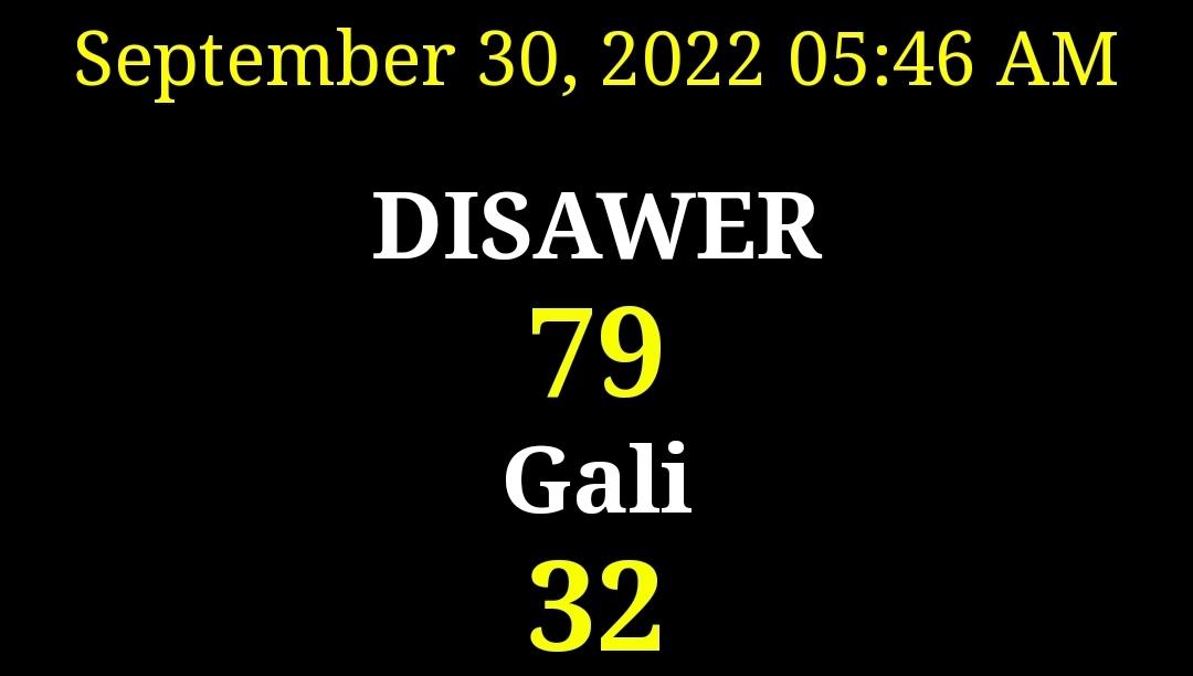 दिसावर सट्टा किंग में रविवार का रिजल्ट | Desawar Satta king main Sunday ko 30.09.2022 result