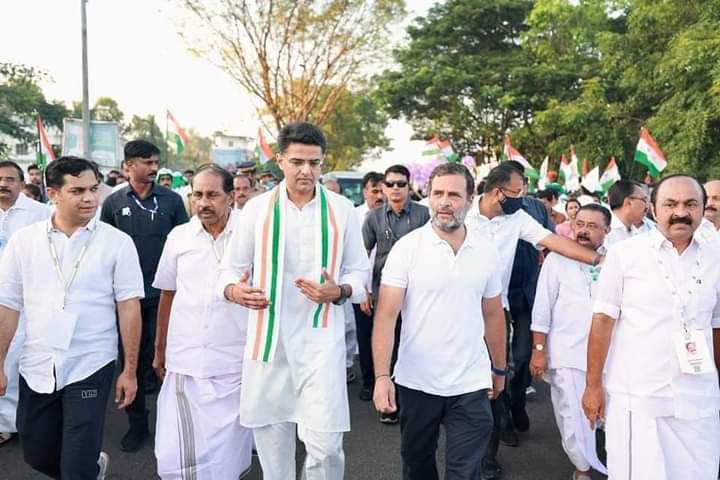 Before Gehlot, Sachin Pilot arrived to meet Rahul Gandhi, also participated in India Jodo Yatra