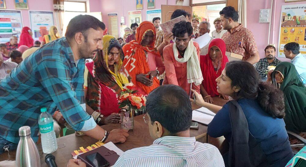 Tonk District Collector Chinmayi Gopal inspected the Gram Panchayat level public hearing