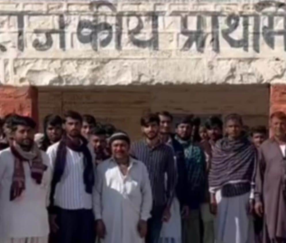 A government school in Rajasthan where only one day in a month come to sign...