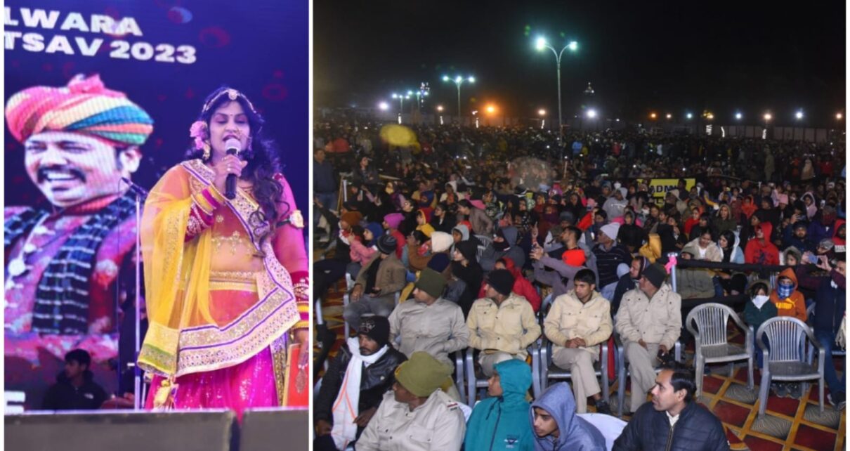 Mame Khan warmed the atmosphere with singing in the cold night, officials including collector Modi danced